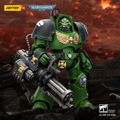 Терминатор Саламандр (Warhammer 40K) - КОЛЛЕКЦИОННАЯ ФИГУРКА 1/18 Salamanders Terminator with with Power Fist and Assault Cannon (JT03233) - JOYTOY