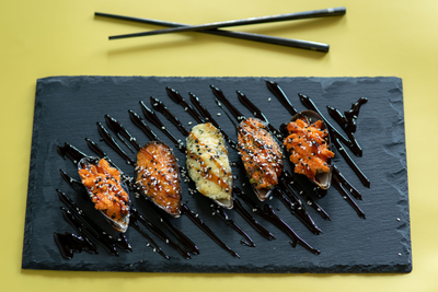 Мидии запеченные