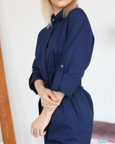 ПЛАТЬЕ DOCLIKE DL392 синие