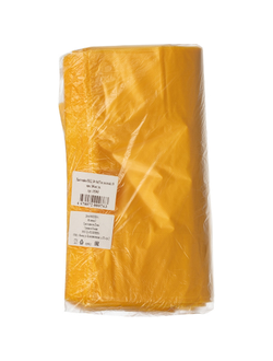 Пакет-майка ПНД, 30+14x57см, желтый, 18 мкм, 100 шт