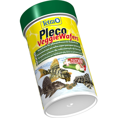 Tetra Pleco Veggie Waffers корм с цукини для донных рыб 250 мл