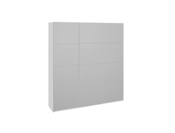 Шкаф-купе 3-х дверный «Траст» 2100 Белый снег, Зеркало/Зеркало/Зеркало