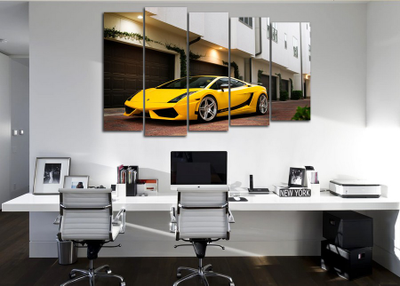 Модульная картина "Ламборджини галардо"