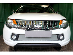 Защита радиатора Mitsubishi L200 V 2015-2019 chrome PREMIUM