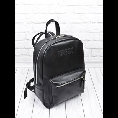 Женский кожаный рюкзак Anzolla black (арт. 3040-01)