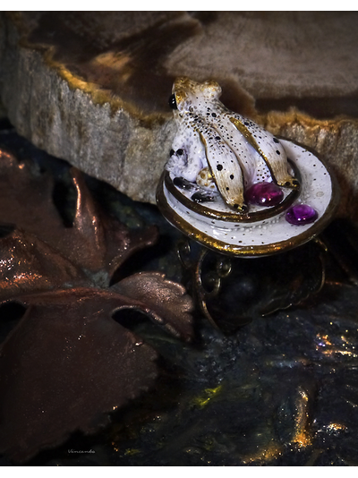 Кольцо с лягушкой &quot;Двойняшка Кваквази&quot;, реплика Дневного Светлячка