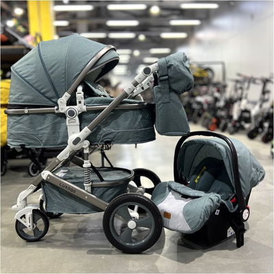 Детская коляска 3 в 1 Luxmom 518 Зеленый