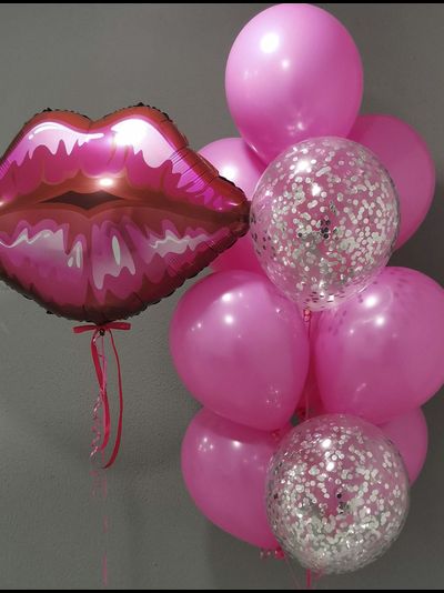 Сет воздушных шаров "Поцелуй"