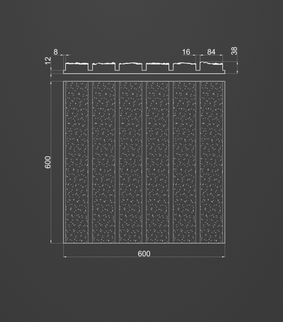 Гипсовая панель SKETCH артикул M-0097