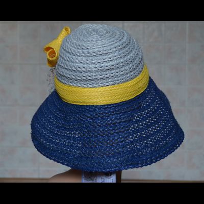 Синяя шляпа с желтым бантом Vizio Италия 5712 FF2