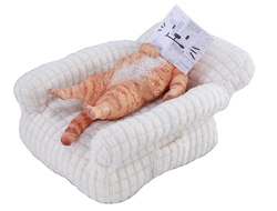 Котик на софе (рыжий) - Коллекционная фигурка 1/6 Lazybones Cat (JXK293B) - JXK