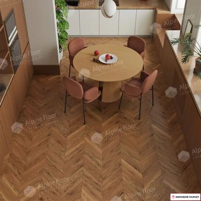 Ламинат Alpine Floor Chevron Art Орех Монблан LF109-11 34 класс толщина 12 мм с фаской 1.232 м2