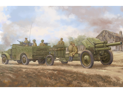 Сборная модель: (Hobby Boss 84537) Советская 122-мм гаубица М-30 на автомобильной тяге