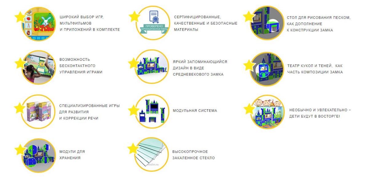 Преимущества интерактивного логопедического комплекса Замок