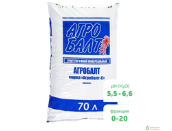 Торф Агробалт-С верховой фр 0-20мм 70л
