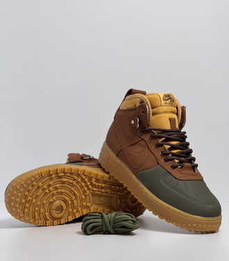 Nike Air Force 1 Duckboot Multicolor с мехом