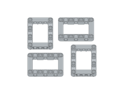 !АНАЛОГ! Technic Beam Frames /  Frames 1,  (FRM1)
