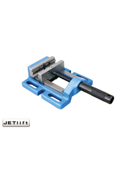 Тиски станочные сверлильные универсальные JETlift 100 мм с V-образными пазами для металлообработки