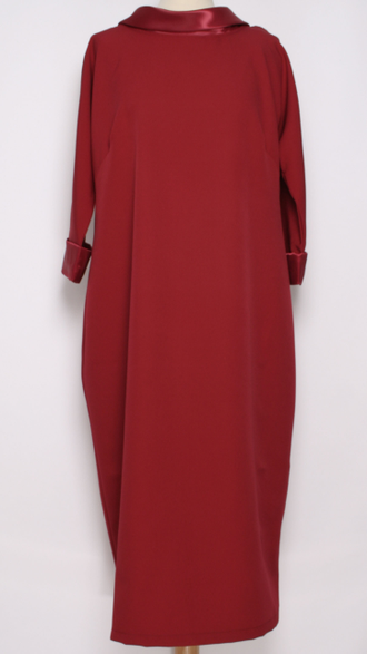 ПЛАТЬЕ "ДЕКОЛЬТЕ СЗАДИ" красное р.46-50