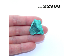Малахит натуральный (необработанный) Заир арт.22988: 9,6г - 23*20*16мм