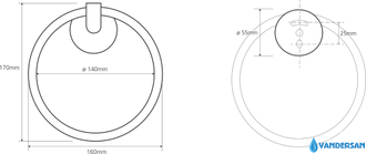 Полотенцедержатель Bemeta Omega 104204062