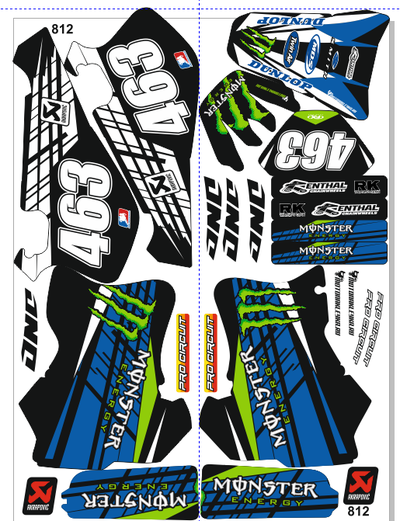 812 Monster Yamaha WR250Z WRZ 1997