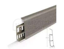 Плинтус ПВХ Идеал Деконика 85 мм. Клен северный 263