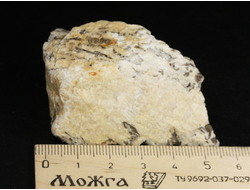 Гранит письменный, пегматит, необработанный, Россия, Мурманская обл. (64*39*25 мм, 81 г) №37798