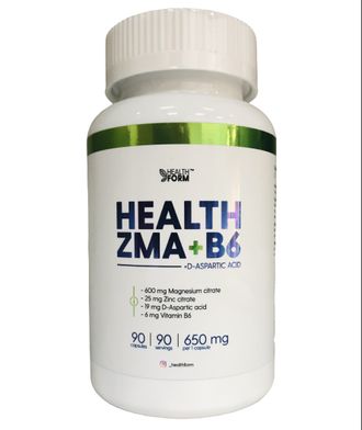 ZMA+B6+D-ASPARTIC ACID (90 капсул)HEALTH FORM