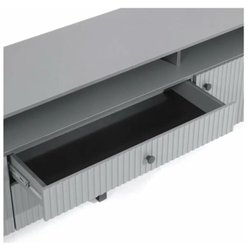 ОЛИВИЯ Тумба ТВ (2000*668*426мм), графит/графит софт