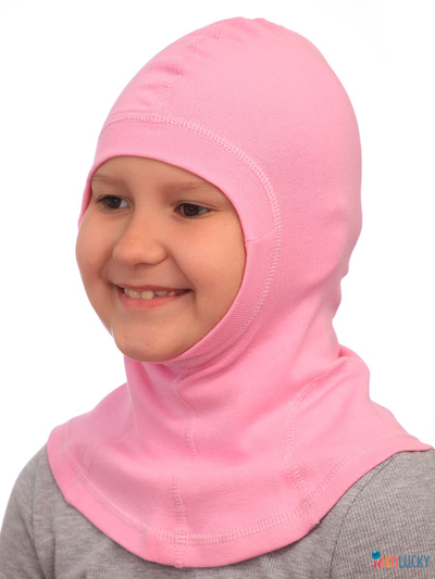 Шапка-шлем 23301-02 95%хлопок 5%лайкра, ярко-розовый 50-52