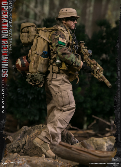 Полевой медик, операция "Красные крылья" - Коллекционная ФИГУРКА 1/6 Operation Red Wings - NAVY SEALS SDV TEAM 1 Corpsman (78084) - DAMTOYS
