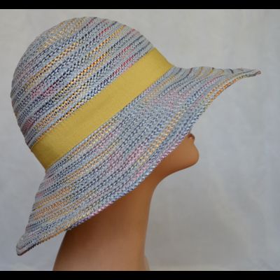 Итальянская шляпа летняя разноцветная Vizio Италия 6023 FF 2