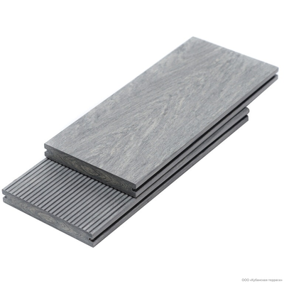 Террасная доска Bruggan Multicolor полнотелая Grey