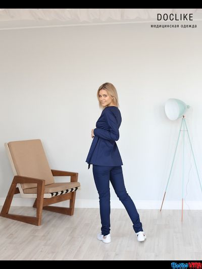 БЛУЗА DOCLIKE DL415 синяя
