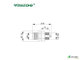 Монтажный разъем VELLEDQ FLQ-M8-M04(M8)-HB