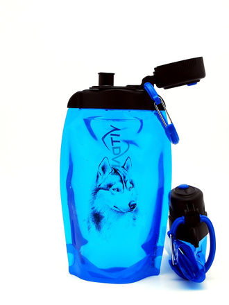 Складная бутылка для воды арт. B050BLS-1303 с рисунком