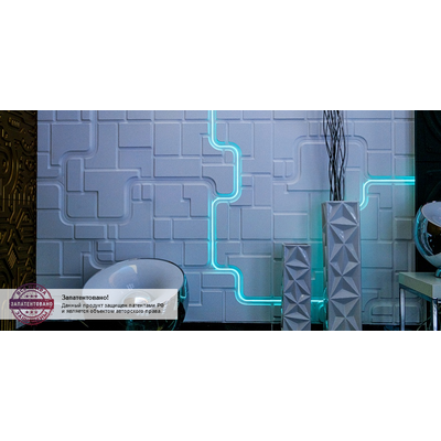 Гипсовая панель SPACE + LED артикул D-0006