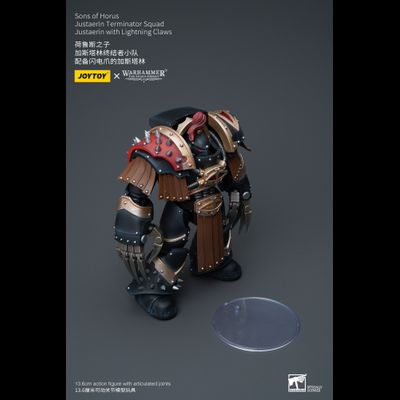 Терминатор Сынов Хоруса (Warhammer Horus Heresy) - КОЛЛЕКЦИОННАЯ ФИГУРКА 1/18 Sons of Horus Justaerin Terminator Squad with Lightning Claws (JT9725) - JOYTOY