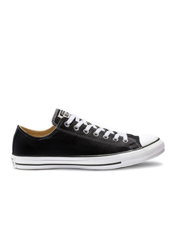 Кеды Converse All Star черные низкие кожаные 132174C фото