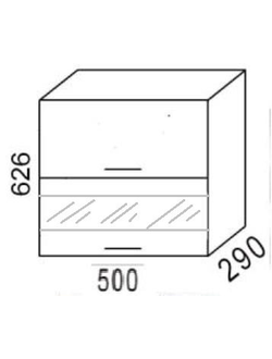 Шкаф В500Г Эра Дуб Горный /(ЭРА)