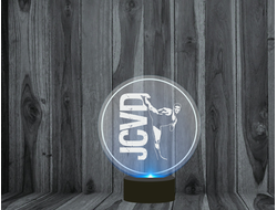 Светильник 3D, ночник Jean-Claude Van Damme, Жан-Клод Ван Дамм №3