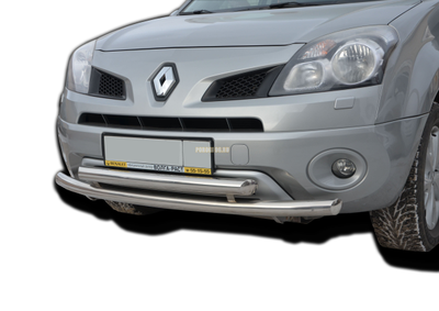 Защита переднего бампера двойная d60/60 для Renault Koleos (2008-2016)