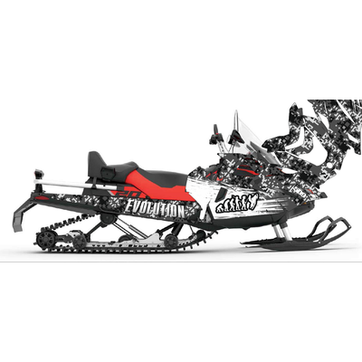 Наклейки на снегоход BRP Lynx Skandic Army Yeti №1433