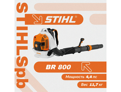 Ранцевое воздуходувное устройство BR 800 C-E