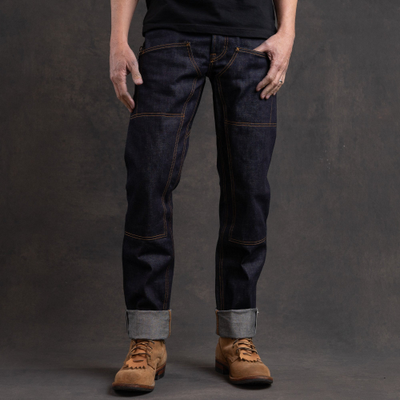 Джинсы =Brave Star= Die Hard Double Knee 14oz Hardline Japan Selvage Denim Jean
