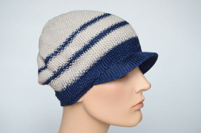 Vizio Италия 5038 кепка синяя с бежевым фото