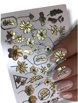 Фольгированные слайдеры Золото AN-009