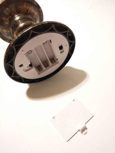 LED Свеча новогодняя музыкальная, USB кабель,  28*11*11см, ТИП: Дед мороз в санях с оленями/ Дед Мороз с подарком