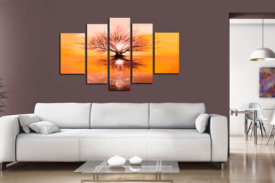 Модульная картина "Отражение себя"